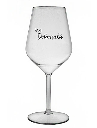 PANI PERFECT - priehľadný nerozbitný pohár na víno 470 ml