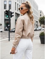 Dámska kožená bunda SANTOL TY4339 beige - FashionStreet