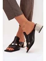 Žabky na podpätku model 225350 Krok vo veľkom štýle