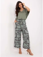 Nohavice D73771M62237G pistáciové