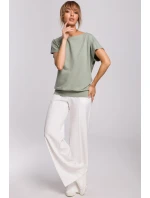 Dámska blúzka M498 Pistácie - Made Of Emotion