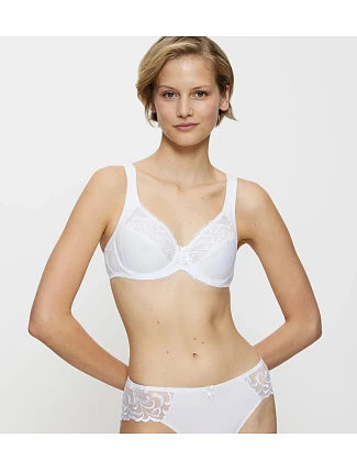 MODERN LACE+COTTON - Podprsenka s kosticami: mäkká bavlna a široké ramienka Triumph MODERN LACE+COTTON - Podprsenka s kosticami: mäkká bavlna a široké ramienka Triumph
