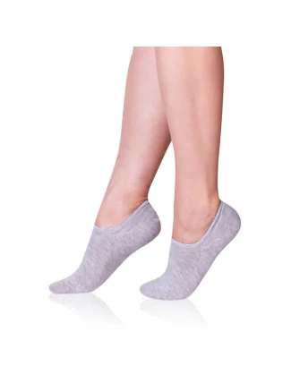 Dámske neviditeľné ponožky BAMBUS SNEAKER SOCKS - BELLINDA - sivé