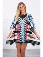 Netopierie šaty s viazaním v páse v mätovej farbe