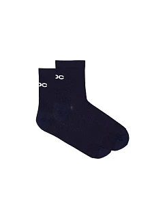 Cyklistické ponožky POC Cadence Road Short Socks, tmavomodré