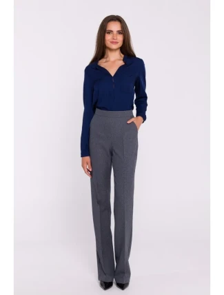 S371 Nohavice Bootcut - sivé S371 Nohavice Bootcut - sivé