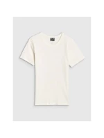 Dámske rebrované tričko 4F 4FWSS25TTSHF1968-11S