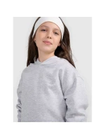 Dievčenská mikina bez prúžkov s kapucňou 4F 4FJWMM00TSWSF1862-25M