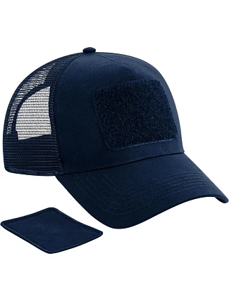 Beechfield B 641 5-panelová čiapka s kšiltom „Removable Patch Trucker“ 53.0641 francúzska námorná modrá Beechfield B 641 5-panelová čiapka s kšiltom „Removable Patch Trucker“ 53.0641 francúzska námorná modrá