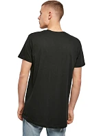 Build your Brand BY 028 Pánske tričko „Shaped Long“ 56.0028 melírovaná šedá