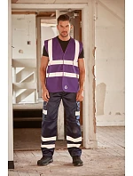 Yoko HVW 120 Hi-Vis sieťovaná bezpečnostná vesta 79.W120 čierna Yoko HVW 120 Hi-Vis sieťovaná bezpečnostná vesta 79.W120 čierna