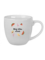 Personalizovaný keramický hrnček s objemom 400 ml s letnou kombináciou Personalizovaný keramický hrnček s objemom 400 ml s letnou kombináciou