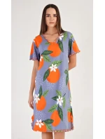 Dámska nočná košeľa s krátkym rukávom Pomaranče