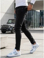 Pánske čierne nohavice FashionStreet UX3800