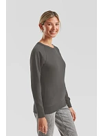 Fruit of the Loom Lady-Fit LW Raglan Sweat Dámska mikina s raglánovými rukávmi 16.2146 heather grey