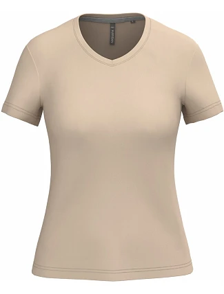 Kariban K 381 Dámske tričko s výstrihom do V 20.K381 light sand Kariban K 381 Dámske tričko s výstrihom do V 20.K381 light sand