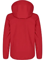 Clique Classic Softshell Jkt Jr Detská 3-vrstvová softshellová bunda s kapucňou 67.0909 červená Clique Classic Softshell Jkt Jr Detská 3-vrstvová softshellová bunda s kapucňou 67.0909 červená
