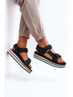 Damskie Sandały Na Platformie Lee Cooper LCW-24-05-2753 Czarne