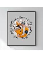 Personalizovaný magický fotob obraz v ráme – 40x50 – kvetinový rám Personalizovaný magický fotob obraz v ráme – 40x50 – kvetinový rám