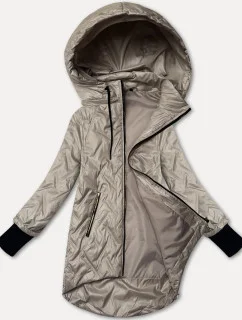 Dámska ľahká bunda s odnímateľnou kapucňou S'West light beige (B8371-70)