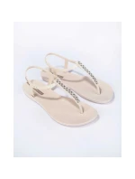 Ipanema Sandal Class women's beige flip flops sandals with cubic zirconia women's