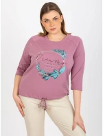 Dámska blúzka RV BZ 8458.01P tmavo ružová - FPrice