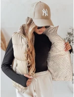 Dámska prešívaná vesta URBANELLE beige FashionStreet TY4973 Dámska prešívaná vesta URBANELLE beige FashionStreet TY4973