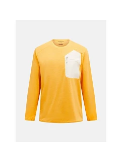 Mikina PEAK PERFORMANCE M Freelight Polartec Grid Crew, oranžová