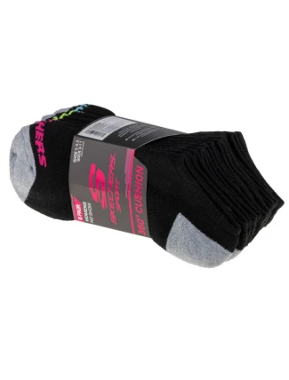 Skechers 6ks No Show ponožiek S108264-BLK