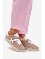 Niskie Buty Sportowe Damskie Beżowe Zelevelis