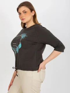 Dámska blúzka RV BZ 8458.01P tmavá khaki - FPrice