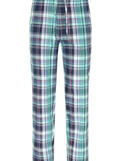 Pánske pyžamové nohavice 500772H B90 štvorfarebná modrá kocka - Jockey