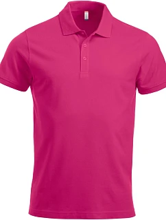 Clique Classic Lincoln S/S Pánske polo tričko z hrubej bavlny 67.8244 jasne čerešňová