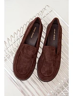 Dámske mokasíny Loafersy z ekologického semišu v čokoládovej farbe Laisie Dámske mokasíny Loafersy z ekologického semišu v čokoládovej farbe Laisie