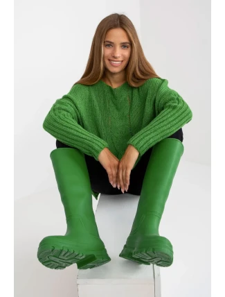 Dámsky sveter Model TW-SW-BI-M559.08X Green - Och Bella Dámsky sveter Model TW-SW-BI-M559.08X Green - Och Bella