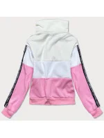 Okrová-ružová dámska športová mikina (26019)