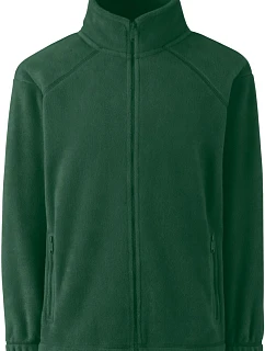 Fruit of the Loom Kids Outdoor Fleece Detská fleecová bunda 16.2511 fľašovo zelená