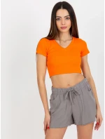 Dámske šortky D73760M61531KH šedá - FPrice