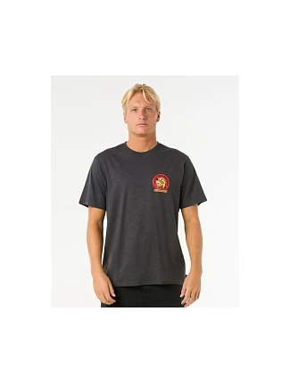 Tričko RIP CURL Shaper Address Tee, čierne Tričko RIP CURL Shaper Address Tee, čierne
