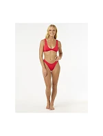Plavky RIP CURL Premium Surf Hi Leg Skimpy, červené Plavky RIP CURL Premium Surf Hi Leg Skimpy, červené
