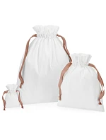 Westford Mill W 121 Bavlnený vak s darčekovou stuhou 50.0121 soft white/rose gold Westford Mill W 121 Bavlnený vak s darčekovou stuhou 50.0121 soft white/rose gold