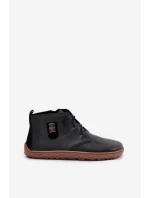 Dámske kožené čižmy Barefoot s ozdobnými detailmi Zazoo 30072 Black Dámske kožené čižmy Barefoot s ozdobnými detailmi Zazoo 30072 Black