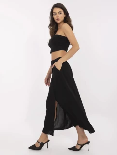 Sukňa D73761M50222A čierna