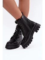 Šněrovací kotníkové boty model 232080 Step in style