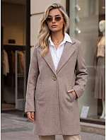 Dámsky klasický jednořadový kabát Fango FashionStreet NY0815 Dámsky klasický jednořadový kabát Fango FashionStreet NY0815