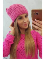 Dámska čiapka Elora K336 tmavo ružová