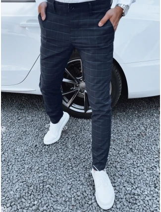 Pánske tmavomodré nohavice FashionStreet UX4391