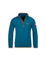 Unisex fleecová mikina Trollkids Kids Nordland Half Zip deep lagoon/cinnamon lightweight and breathable blue (707-178)