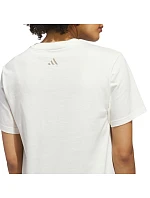 Dámske tričko adidas Cursive Wordmark Graphic T-shirt white KQ6404