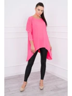 Oversize blúzka ružová neónová